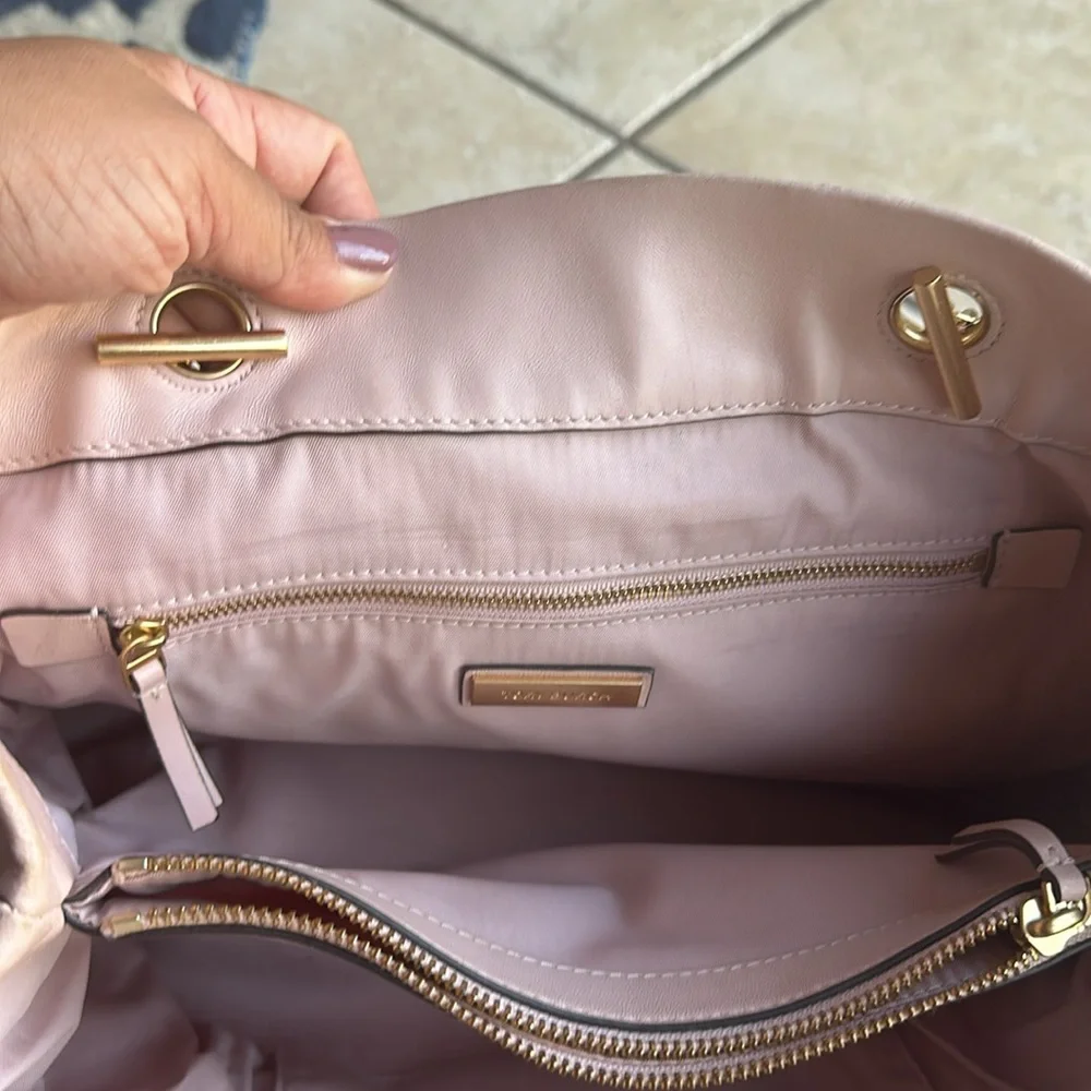 Tory Burch Fleming Pink Quilted Leather Tote